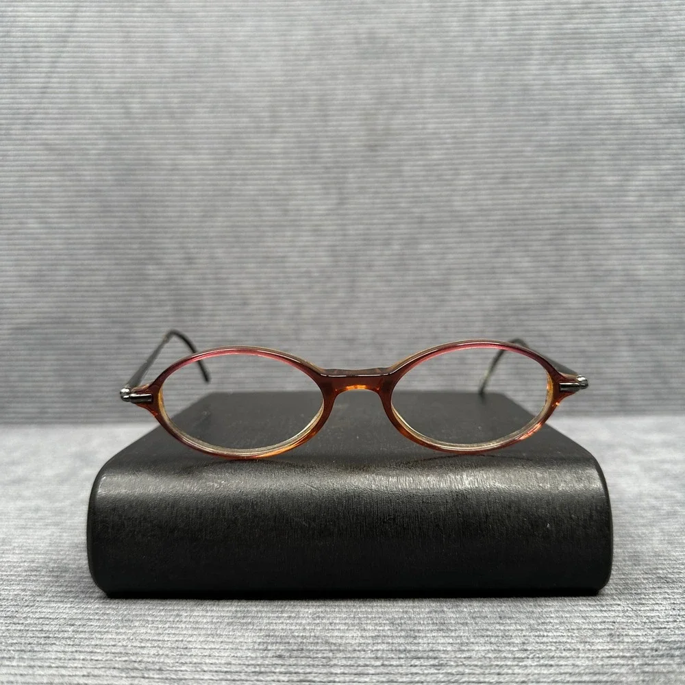 Anne Klein K5088 Y2K Oval Eyeglasses Tortoise Brown Made in Italy 49-18-135